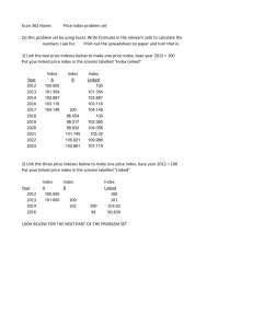 Econ 362 Price Index Problem Set