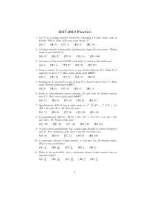 2017-2019 Math Practice Problems