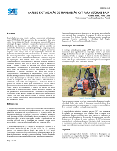 An&aacute;lise e Otimiza&ccedil;&atilde;o de Transmiss&atilde;o CVT para Ve&iacute;culos Baja