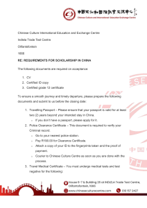 China Scholarship Requirements: Documents Needed