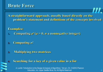 Brute Force Algorithms: Examples & Analysis