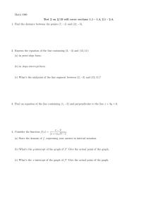 Math 1000 Test 2: Algebra & Precalculus Problems