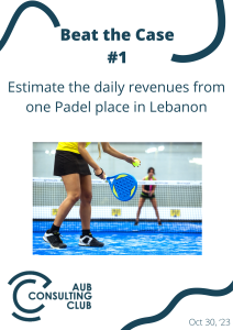 Padel Place Daily Revenue Estimation Case Study
