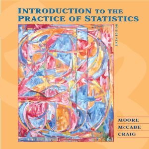 Introduction to the Practice of Statistics Textbook