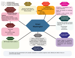 Nursing Case Study: Possible Pregnancy Assessment