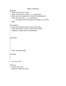 Sample Trading Plan Template for Forex Traders