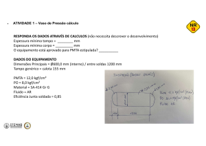 C&aacute;lculo de Vaso de Press&atilde;o - Exerc&iacute;cio