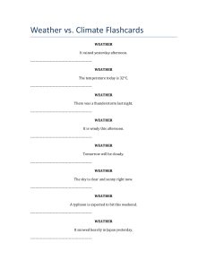 Weather vs Climate Flashcards: Study Guide
