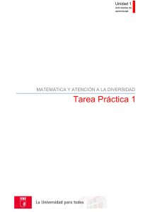 Tarea Pr&aacute;ctica 1: Matem&aacute;tica y Atenci&oacute;n a la Diversidad