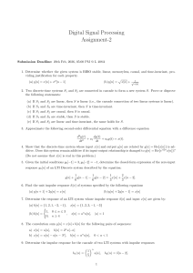 Digital Signal Processing Assignment 2