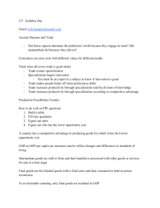 Ancient Humans and Trade: Economics Syllabus