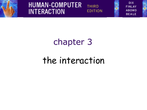 Chapter 3: The Interaction in Human-Computer Interaction