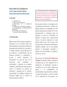 Desarrollo de la Inteligencia