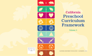 California Preschool Curriculum Framework Volume 3