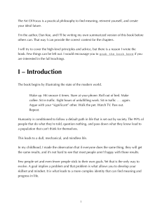 The Art of Focus: A Practical Philosophy for Meaning and Growth