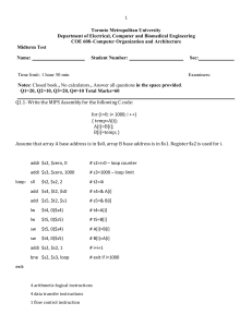 Toronto Metropolitan University COE 608 Midterm Test