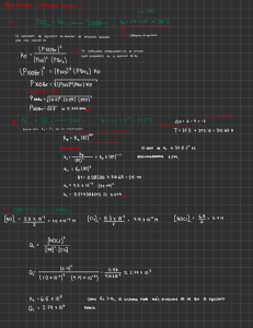Tarea Semanal Equilibrio Qu&iacute;mico