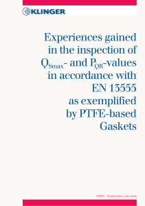 EN 13555 Gasket Testing: QSmax & PQR Experiences with PTFE Gaskets