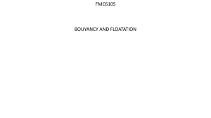 Buoyancy and Floatation: Principles and Calculations