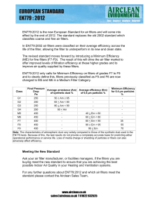 EN779:2012 Air Filter Standard Guide