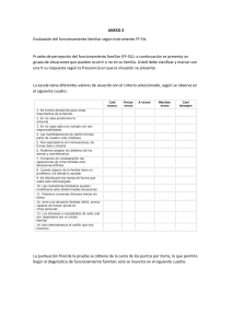 Cuestionario FF-SIL: Evaluaci&oacute;n del Funcionamiento Familiar