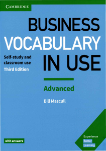Cambridge Business Vocabulary İn Use Advanced