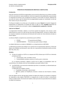 Principios de POO: Programaci&oacute;n Orientada a Objetos