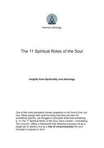 11 Spiritual Roles of the Soul: Astrology Insights