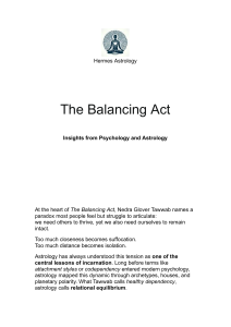 The Balancing Act: Psychology & Astrology Insights