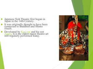 Japanese Theatre: Noh, Kabuki, Bunraku Overview