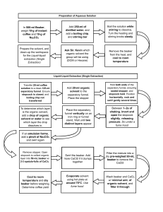 Caffeine Extraction Lab Procedure: Liquid-Liquid Extraction