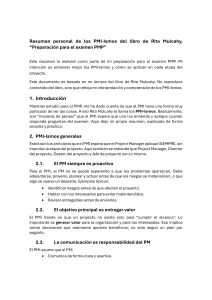 Resumen PMI-Ismos para examen PMP