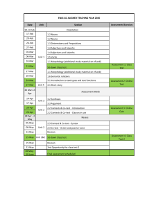 ENLS112 2026 Teaching Plan: Course Schedule & Assessments