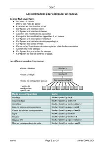 Guide des commandes de configuration des routeurs Cisco
