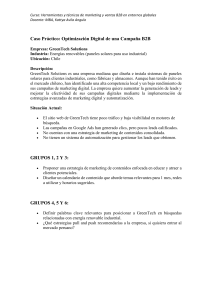 Optimizaci&oacute;n Digital de Campa&ntilde;a B2B Caso Pr&aacute;ctico