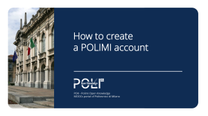 How to Create a POLIMI Account for POK MOOCs