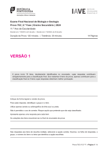 Exame Final Nacional Biologia Geologia 2024