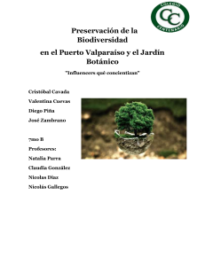 Preservaci&oacute;n de la Biodiversidad en Valpara&iacute;so y Jard&iacute;n Bot&aacute;nico
