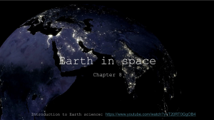 Earth in Space Chapter 8: Moon, Stars, Planets