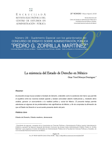 La existencia del Estado de Derecho en M&eacute;xico: An&aacute;lisis y debate