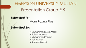 Configuration Management Presentation - Emerson University