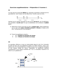 Exercices suppl&eacute;mentaires &ndash; Pr&eacute;paration &agrave; l'examen 1