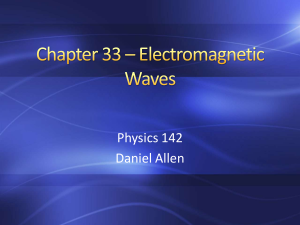 Chapter 33 Electromagnetic Waves Physics 142