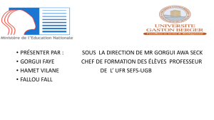 Introduction aux Sciences Physiques - Le&ccedil;on