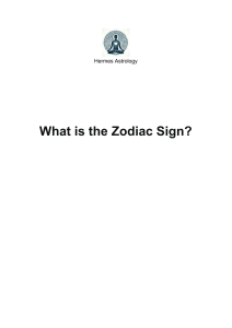 What is the Zodiac Sign? - Hermes Astrology