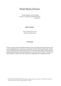 Model Blacka-Scholesa: Wycena opcji i zarządzanie ryzykiem