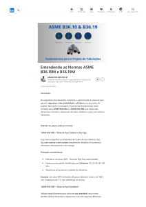 Entendendo ASME B36.10M e B36.19M