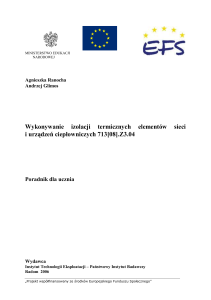 Poradnik dla ucznia: Izolacje termiczne sieci i urządzeń ciepłowniczych