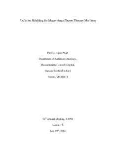 Radiation Shielding for Megavoltage Therapy Machines