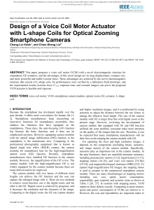 Voice Coil Motor Design for Smartphone Optical Zoom Cameras